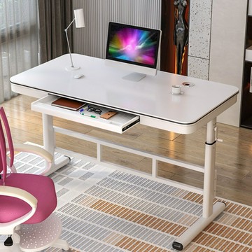 升降桌子臺式電腦桌臥室書桌學生家用寫字桌簡易兒童學習桌辦公桌[DD100109]