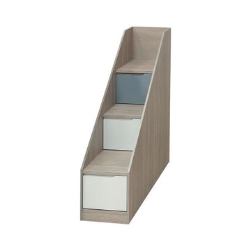 Boden-伍迪1.3尺多功能收納樓梯櫃/三抽置物櫃-高114cm