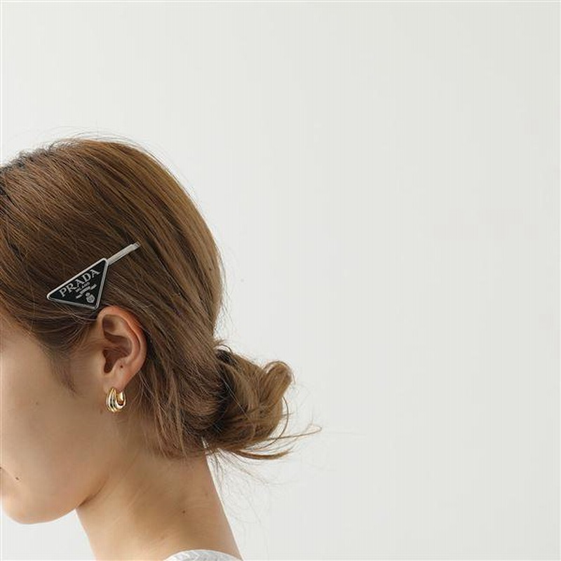 新品 PRADA プラダヘアピン ヘアクリップ2セット ノベルティ - ヘア