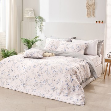 鋪棉兩用被套-雙人 / 6x7尺 / 40支萊賽爾天絲 / 春日呢喃 台灣製