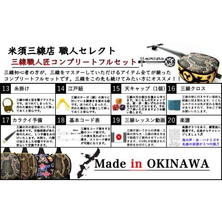 ふるさと納税 沖縄三線 コンプリートフルセット 本張り カスタマイズオプション付き 沖縄県北中城村