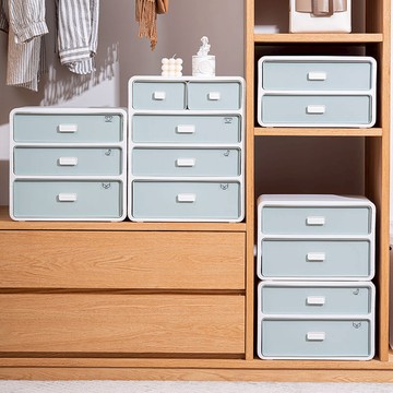 內衣收納盒 收納箱 抽屜收納盒內衣收納盒抽屜式學生宿舍柜內分格襪子內褲三合一塑料分隔抽拉式