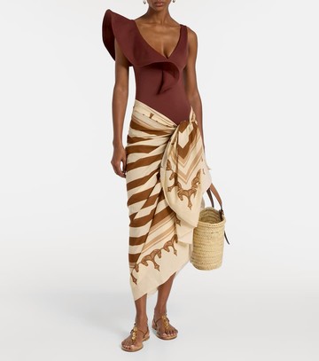 Johanna Ortiz Cotton printed beach cover-up