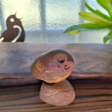 石雕貓頭鷹系列- 9號 療癒系手作文創擺飾