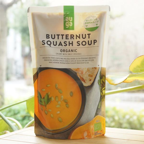 augaオーガニックスープ (バターナッツスクワッシュ) 400g むそう BUTTERNUT SQUASH SOUP