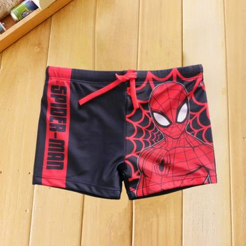 外貿品牌歐美新款兒童泳衣男童卡通蜘蛛俠速干防曬平角沖浪游泳褲