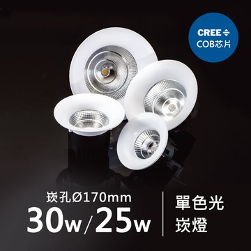 【崁入孔17公分】30W、25W崁燈｜F05-CT-61282-A、61282-B