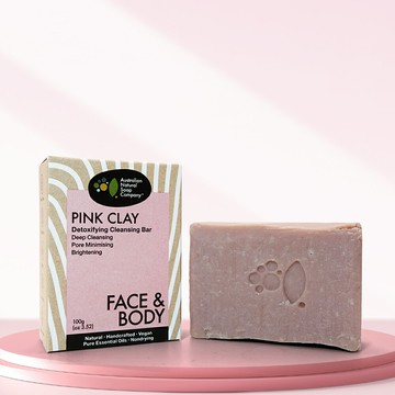 粉紅礦泥潔膚皂 –【Australian Natural Soap Company】天然植萃手工皂-母親節-現貨直出