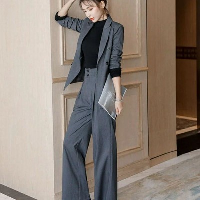 人気を誇る カッコイイ レディーススーツセット パンツスーツ上下 レディース