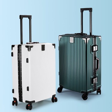 優樂悅~商務旅行箱萬向輪密碼箱大容量皮箱女學生拉桿箱復古箱子男登機箱