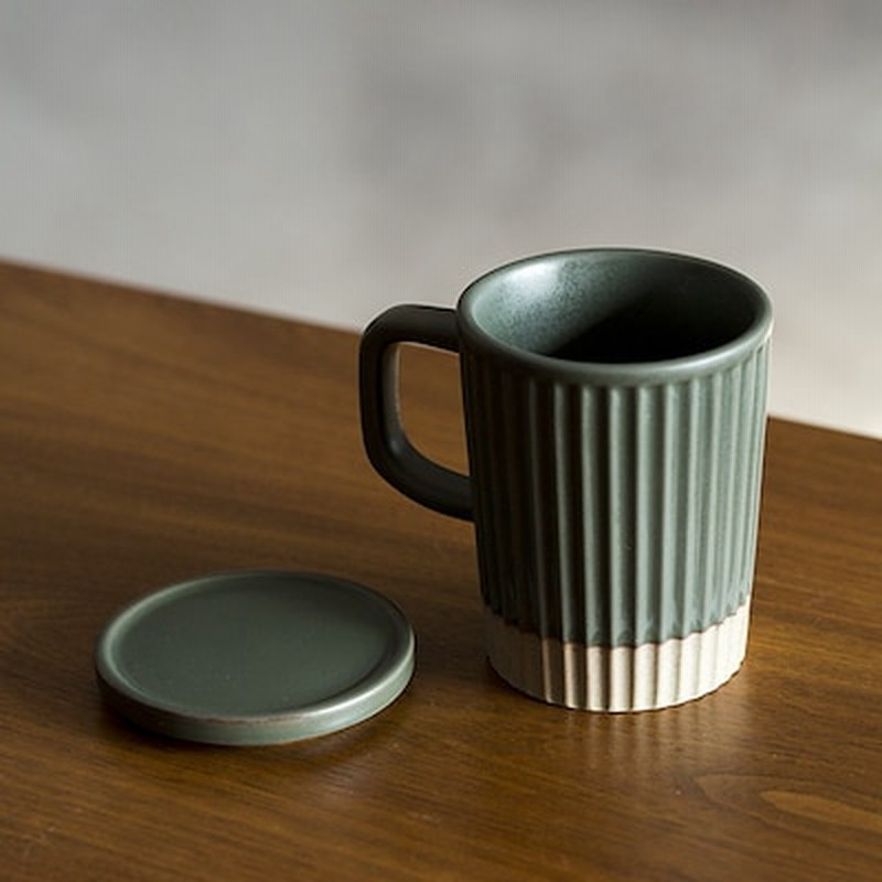 韓国ファッション オフィス コーヒーカップ レトロ マグカップ ふた付き 家庭用 セラミック 通販 Lineポイント最大1 0 Get Lineショッピング