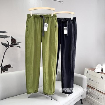 殿堂級倫敦搖滾！110歐！金屬尼龍耐磨抗撕春夏男時尚機能休閑褲