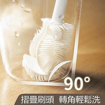 全館免運🔥矽膠清洗杯刷 長柄杯刷 可摺叠刷 頭杯刷 清潔刷 矽膠杯刷 奶瓶刷 水杯刷360°全方位清潔刷 新款硅膠杯刷