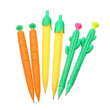 蔬菜自動鉛筆 0.5按壓筆 造型廣告筆文具筆 紅蘿蔔筆 玉米筆 仙人掌筆 贈品禮品 A5594