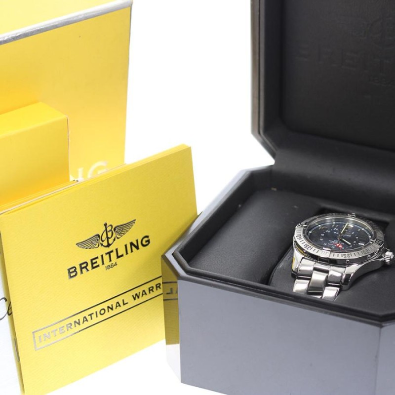 ブライトリング BREITLING A32350 コルト GMT 自動巻き メンズ 良品 保証書付き_772611