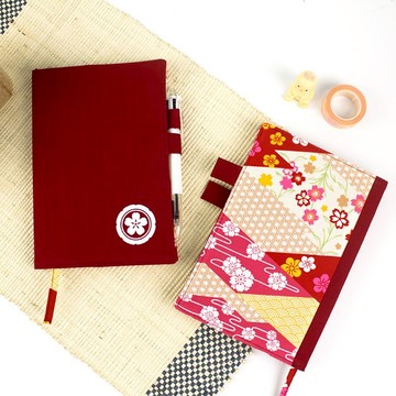 Chuyu B6/32K 自填式週誌(十字)/週計劃/花布(鋼筆適用) -日式