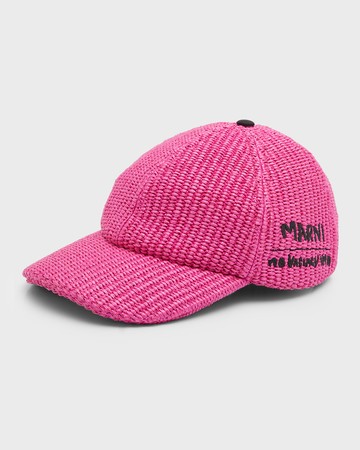 x No Vacancy Inn Men's Raffia Baseball Hat