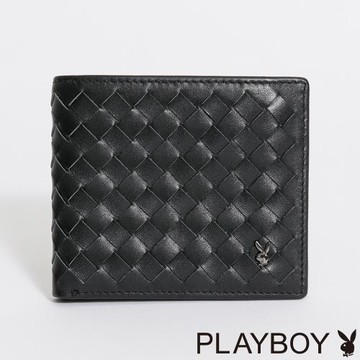 PLAYBOY - 基本短夾 Manner系列 - 黑色