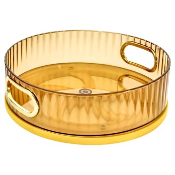 Lofor 樂活生活家 360度轉盤收納架  黃色  1個