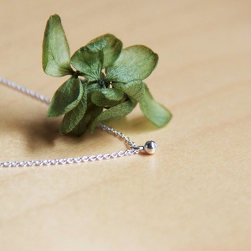 極簡系列 - 果實小銀球(1顆) - 925純銀手作項鍊 銀飾 禮物 包裝