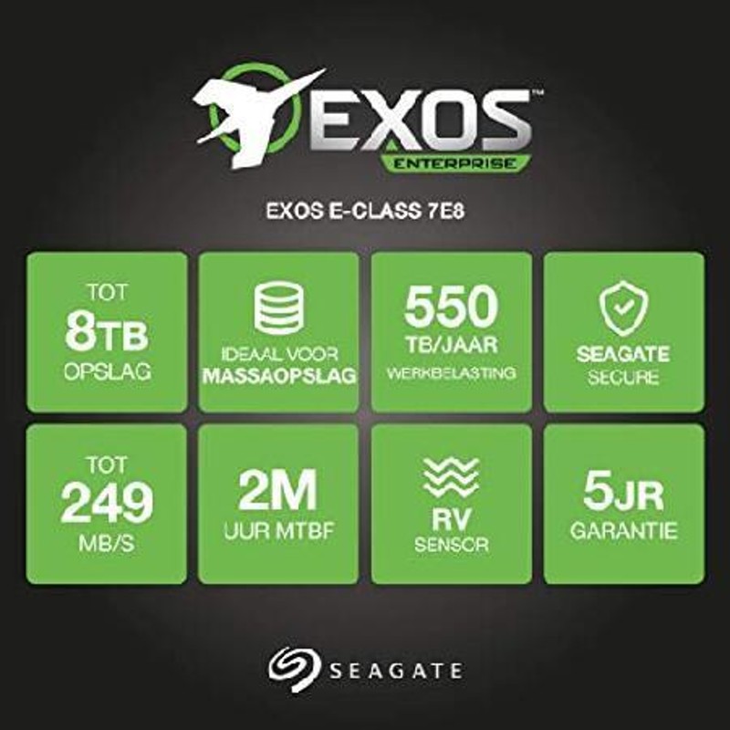 シーゲイトテクノロジー Seagate ST4000NM0115 4TB Exos 7E8 SATA 6 Gb