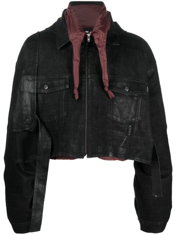 Ottolinger - reversible puffer jacket - unisex - Recycled Polyester/Cotton/Recycled Cotton/Elastane - M - Black