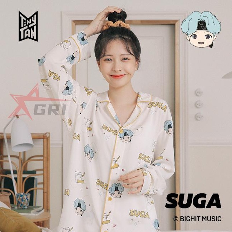 防弾少年団 BT21 BTS SUGA 韓国 パジャマ 長袖長ズボン 春夏秋 人気