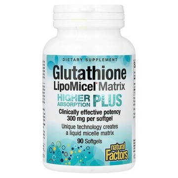 Natural Factors, 穀胱甘肽 LipoMicel Matrix，300 毫克，90 粒軟膠囊