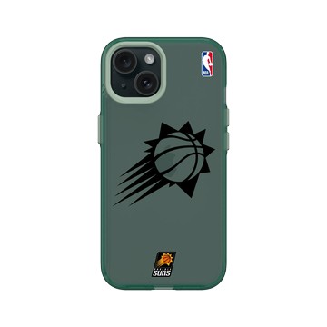 iPhone 15 Clear 憂墨綠 - NBA - B&W-鳳凰城太陽 Phoenix Suns B&W