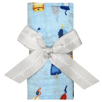 美國 ANGEL DEAR - 有機棉嬰幼兒包巾-萌萌小浮標