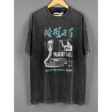 Bad Taste壞品味蛇形刁手成龍經典動作電影純棉復古水洗短袖男T恤