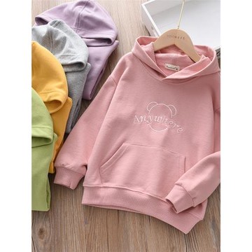 洋氣童裝2025春季新款兒童男女童純棉連帽衛衣寶寶中大童學生上衣