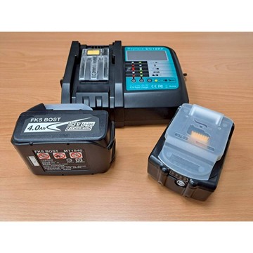 WIN五金 FKS BOST 通用牧田晶片款18V電動工具用 4.0/6.0電池組(兩電一充) 非牧田原廠 液晶螢幕充電