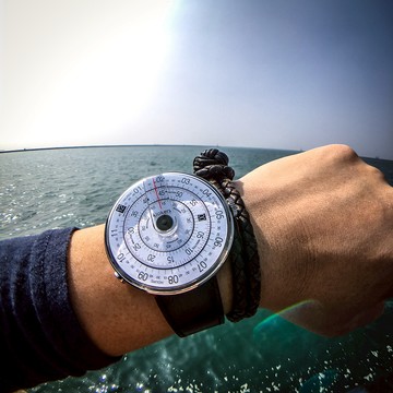 klokers【庫克錶】KLOK-01-D2 灰色錶頭+單圈皮革錶帶