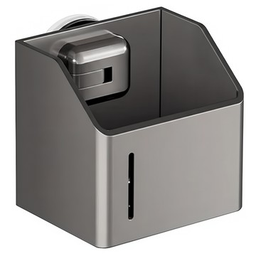 浴室置物架  12 x 9.5 x 11.5cm  吸盤正方款  1個  灰色