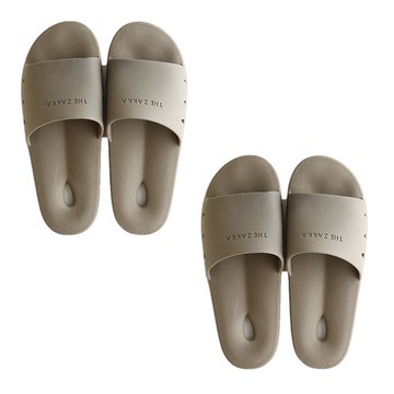 THE ZAKKA 摩登飯店式機能浴室拖鞋 兩雙組  棕色  260~265mm  1組