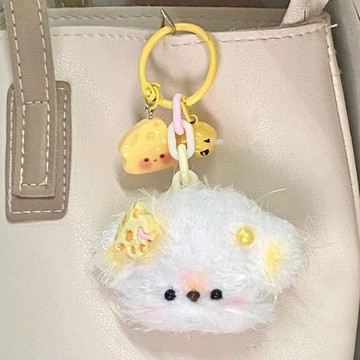 臺灣/🌸手工 DIY 手作 永生花 扭扭棒扭扭棒小狗掛件手工diy材料包自制毛絨玩偶鑰匙扣成品送女友禮物