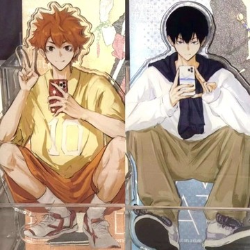 10.16排球少年周邊 鑰匙扣 周邊 動漫周邊 吊飾 鑰匙圈 排球少年 生日禮物 壓克力 徽章 立牌排球少年立牌動漫卡通