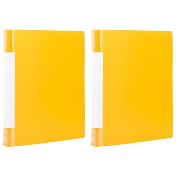 Lan CHYn 連勤牌文具 pp二孔3/4圓型夾 小背寬 lc-9001-2r y  黃色  2個