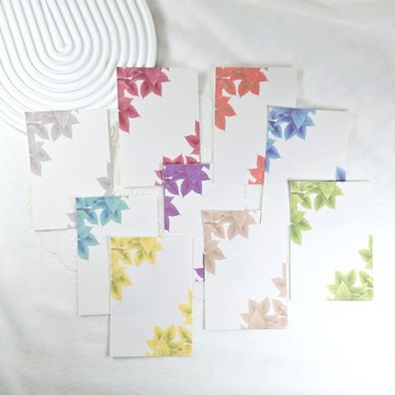 多彩落葉背景紙