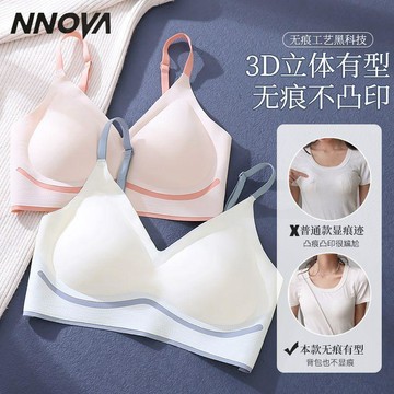臺灣出🚚【NNOVA】抹胸內衣女薄款無痕小胸聚攏美背大胸運動文胸罩704