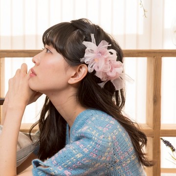 紫雲英 || 花漾編織髮夾