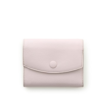 Harmo 三折短夾-霧粉x淺米灰