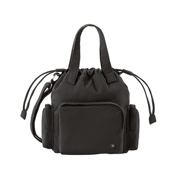 Luz 輕盈束口肩背包 碳黑