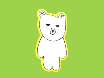 閃光熊貼紙