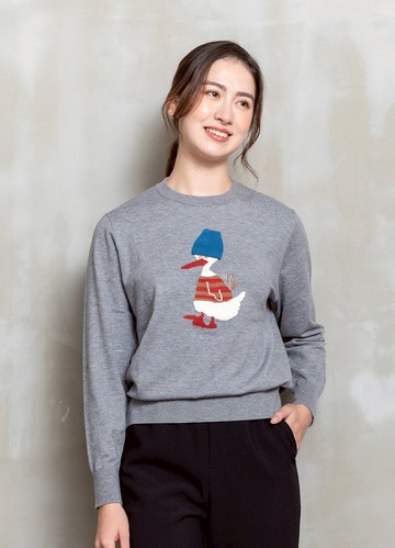 童趣俏皮小鴨引塔夏針織衫