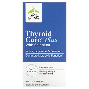 Terry Naturally, Thyroid Care Plus，60 粒膠囊