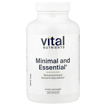 Vital Nutrients, Minimal and Essential，180 粒全素膠囊