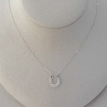 馬蹄形吊墜 鑽石項鍊 日本製造 日本直送