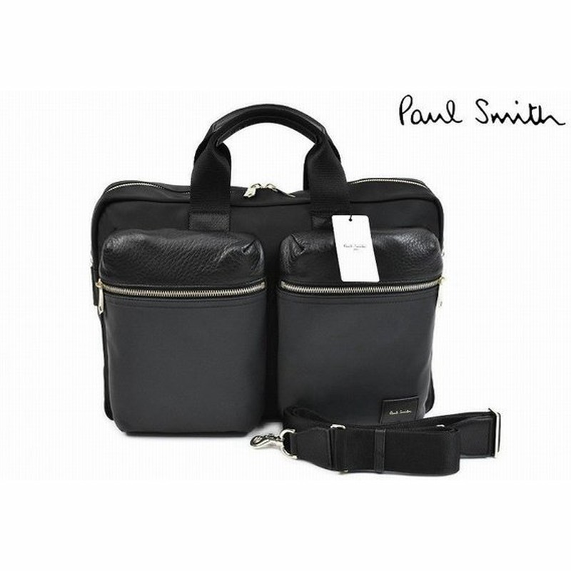 ポールスミス ビジネスバッグ バッグ メンズ ブランド Paul Smith 2way 黒 ブラック 男性 紳士 キャリーオン ノートpc タブレット ショルダー 本革 使い 通販 Lineポイント最大0 5 Get Lineショッピング